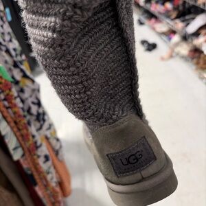 UGG Charcoal Knit Boots
